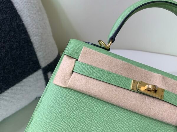USA Shipping Kelly 25CM 3i Criquet Epsom Leather Nice Green GHW