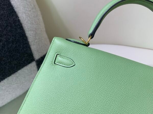USA Shipping Kelly 25CM 3i Criquet Epsom Leather Nice Green GHW
