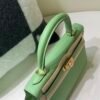 USA Shipping Kelly 25CM 3i Criquet Epsom Leather Nice Green GHW