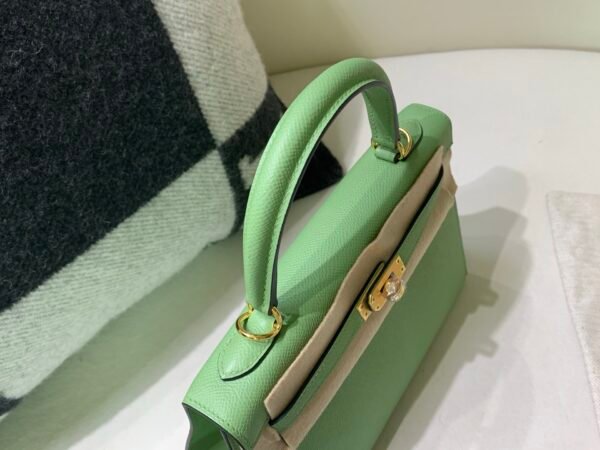 USA Shipping Kelly 25CM 3i Criquet Epsom Leather Nice Green GHW