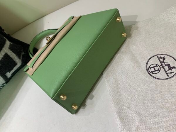 USA Shipping Kelly 25CM 3i Criquet Epsom Leather Nice Green GHW