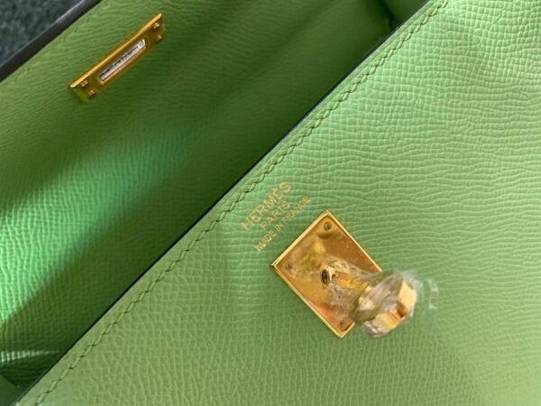USA Shipping Kelly 25CM 3i Criquet Epsom Leather Nice Green GHW