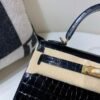 International Express 89 Nior Kelly 25CM Niloticus Leather Gold Hardware