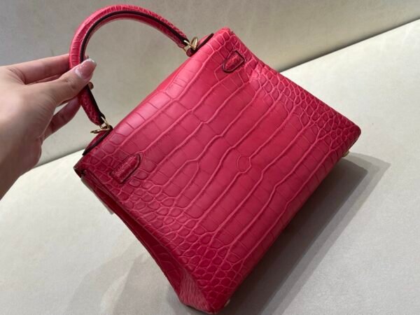 wsxc1749743225941_1 International Shipping Kelly 25CM Alligator Leather Gold Hardware A5