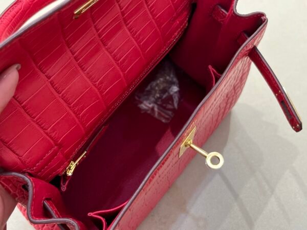 wsxc1749743226081_7 International Shipping Kelly 25CM Alligator Leather Gold Hardware A5