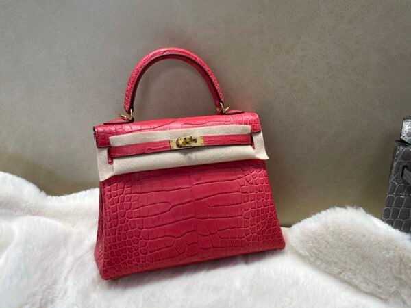 wsxc1749743226083_8 International Shipping Kelly 25CM Alligator Leather Gold Hardware A5