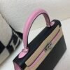 Global Shipping Kelly 25CM Two-tone handbag 89 Nior X9 Epsom Leather SHW