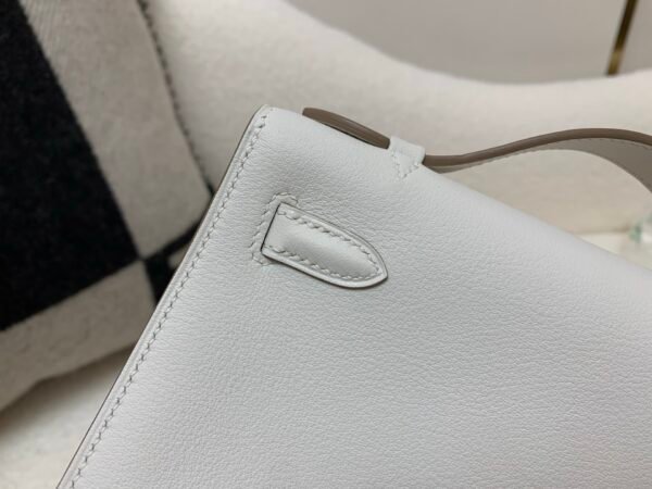 Global Sales Kelly Pochette 22CM Swift Leather Silver Hardware M4