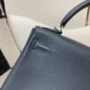 Kelly 25CM H0 Swift Leather Full Handmade Silver Hardware Top Quality