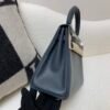 Kelly 25CM H0 Swift Leather Full Handmade Silver Hardware Top Quality