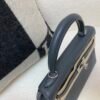 Kelly 25CM H0 Swift Leather Full Handmade Silver Hardware Top Quality