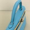 Global Shipping 7N celeste Kelly 25CM Epsom Leather Silver Hardware
