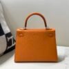 wsxc1750520787425_1 Kelly 25CM 93 Orange Epsom Leather Full Handmade Gold Hardware Top Quality