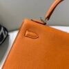 wsxc1750520787425_3 Kelly 25CM 93 Orange Epsom Leather Full Handmade Gold Hardware Top Quality