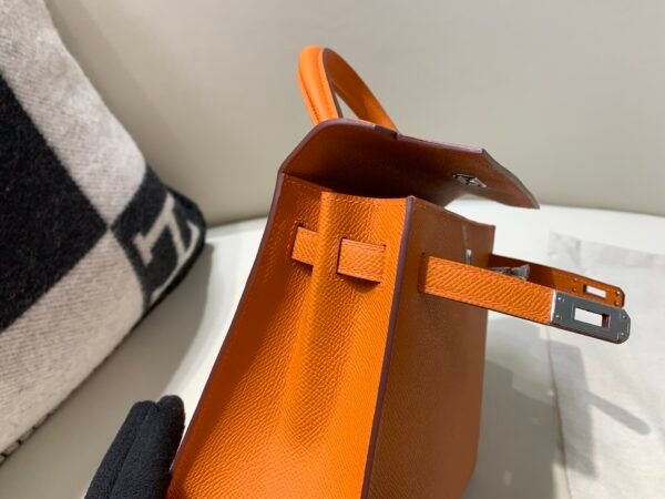 wsxc1750520787511_8 Kelly 25CM 93 Orange Epsom Leather Full Handmade Gold Hardware Top Quality