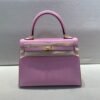 Kelly 25CM Global Delivery X9 Mauve Sylvestre Epsom Leather Gold Hardware