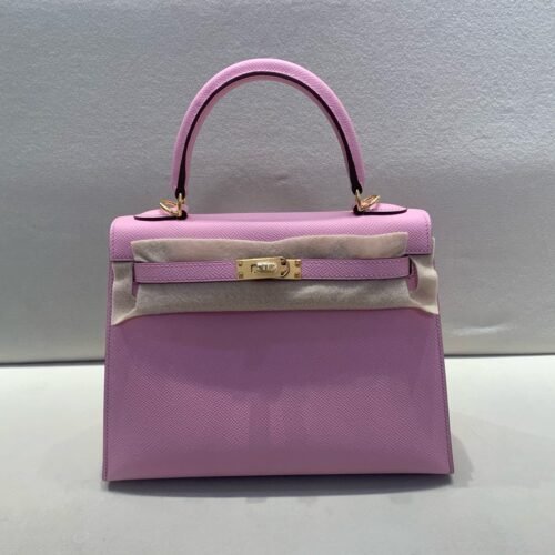 Kelly 25CM Global Delivery X9 Mauve Sylvestre Epsom Leather Gold Hardware