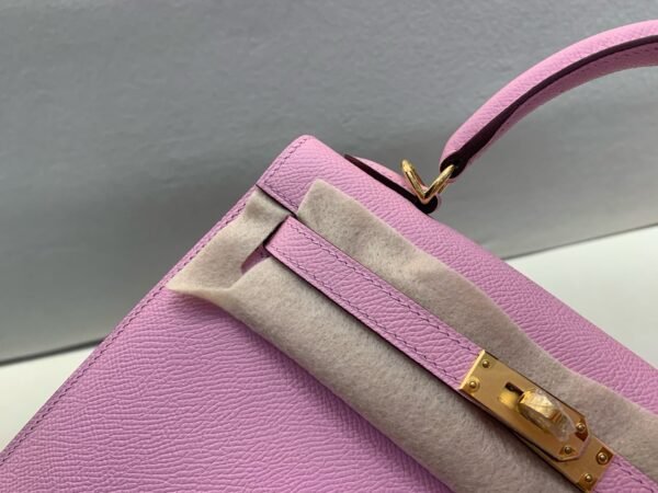 Kelly 25CM Global Delivery X9 Mauve Sylvestre Epsom Leather Gold Hardware