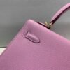 Kelly 25CM Global Delivery X9 Mauve Sylvestre Epsom Leather Gold Hardware