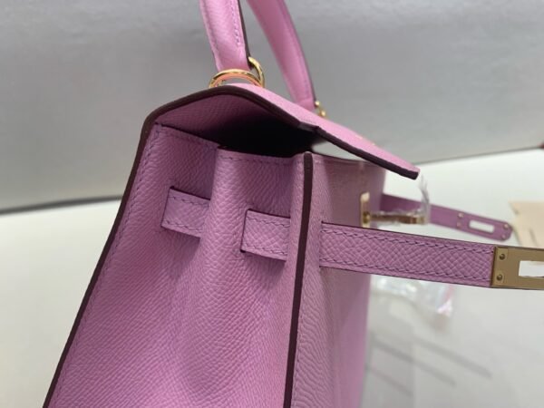 Kelly 25CM Global Delivery X9 Mauve Sylvestre Epsom Leather Gold Hardware