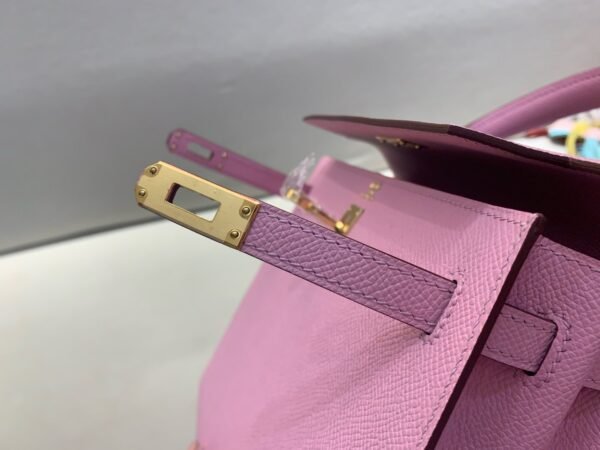 Kelly 25CM Global Delivery X9 Mauve Sylvestre Epsom Leather Gold Hardware