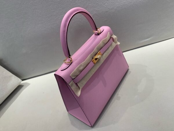 Kelly 25CM Global Delivery X9 Mauve Sylvestre Epsom Leather Gold Hardware