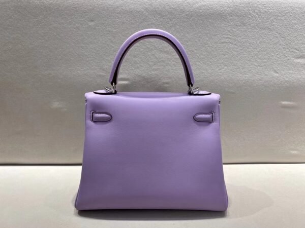 Top Quality Kelly 25CM P9 Anemone Swift Leather Silver Hardware