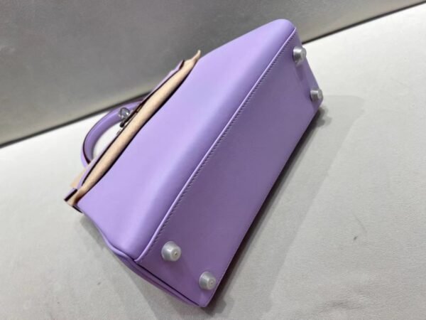 Top Quality Kelly 25CM P9 Anemone Swift Leather Silver Hardware