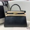 Full Handmade Kelly 35CM 89 Nior Swift Leather Gold Hardware Top Quality