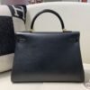 Full Handmade Kelly 35CM 89 Nior Swift Leather Gold Hardware Top Quality