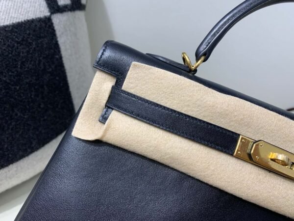 Full Handmade Kelly 35CM 89 Nior Swift Leather Gold Hardware Top Quality