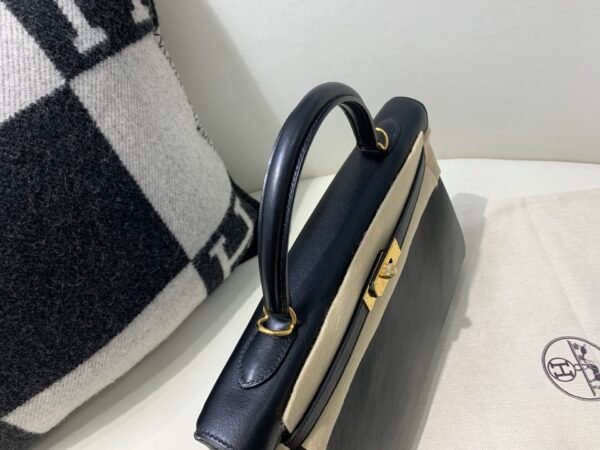 Full Handmade Kelly 35CM 89 Nior Swift Leather Gold Hardware Top Quality