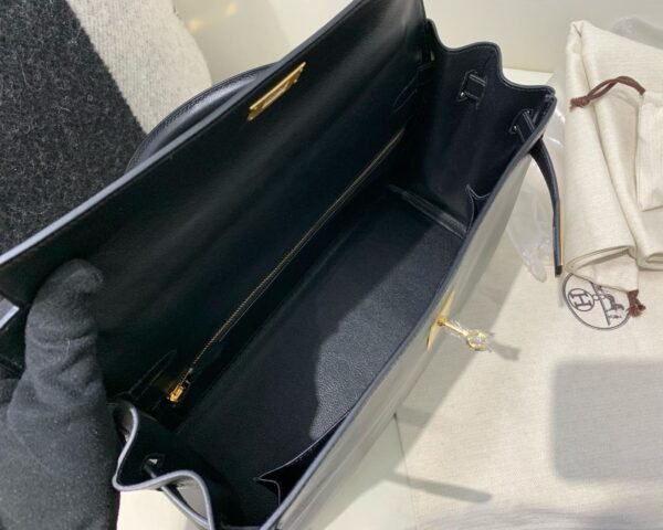 Full Handmade Kelly 35CM 89 Nior Swift Leather Gold Hardware Top Quality
