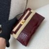 Kelly Pochette 22CM 57 Bordeaux American Alligator Gold Hardware