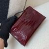 Kelly Pochette 22CM 57 Bordeaux American Alligator Gold Hardware