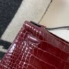 Kelly Pochette 22CM 57 Bordeaux American Alligator Gold Hardware