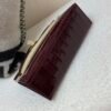 Kelly Pochette 22CM 57 Bordeaux American Alligator Gold Hardware