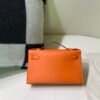 Global Sales Kelly Pochette 22CM Swift Leather Gold Hardware 93 Orange
