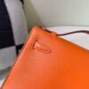 Global Sales Kelly Pochette 22CM Swift Leather Gold Hardware 93 Orange