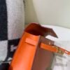 Global Sales Kelly Pochette 22CM Swift Leather Gold Hardware 93 Orange