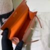Global Sales Kelly Pochette 22CM Swift Leather Gold Hardware 93 Orange