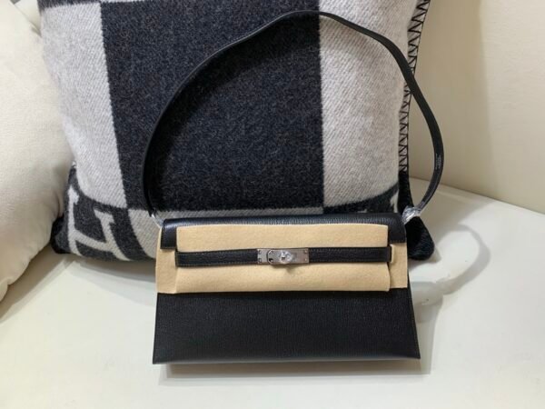 Top Handmade Kelly Elan 28CM Chevre Leather Silver Hardware