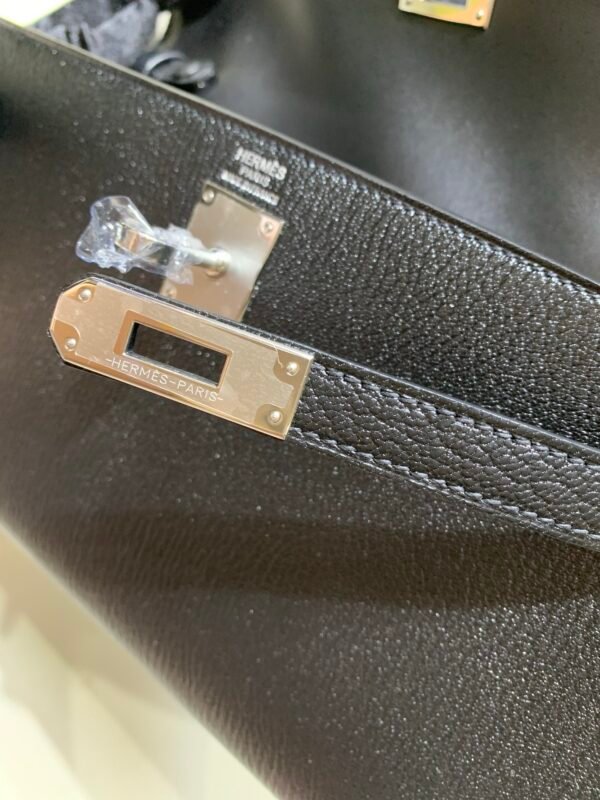 Top Handmade Kelly Elan 28CM Chevre Leather Silver Hardware