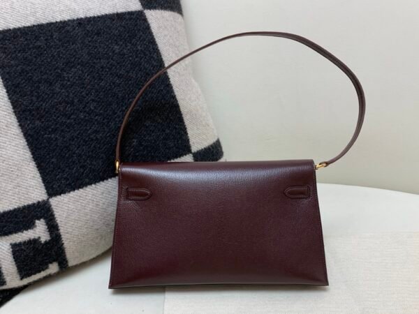 Full Handmade Kelly Elan 28CM Chevre Leather Gold Hardware 0G