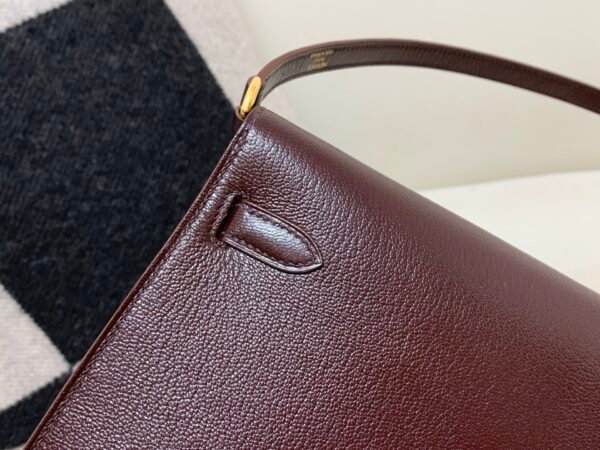 Full Handmade Kelly Elan 28CM Chevre Leather Gold Hardware 0G