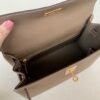 Handmade Kelly 28CM 8C Gri Elephant Epsom Leather Gold Hardware