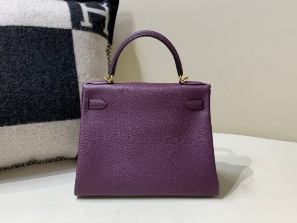 Top Quality Kelly 28CM 59 RAISIN Togo Leather Gold Hardware
