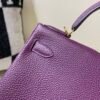 Top Quality Kelly 28CM 59 RAISIN Togo Leather Gold Hardware