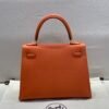 Original Quality 1:1 To Make Kelly 25CM 93 Orange Epsom Leather GHW