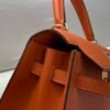 Original Quality 1:1 To Make Kelly 25CM 93 Orange Epsom Leather GHW